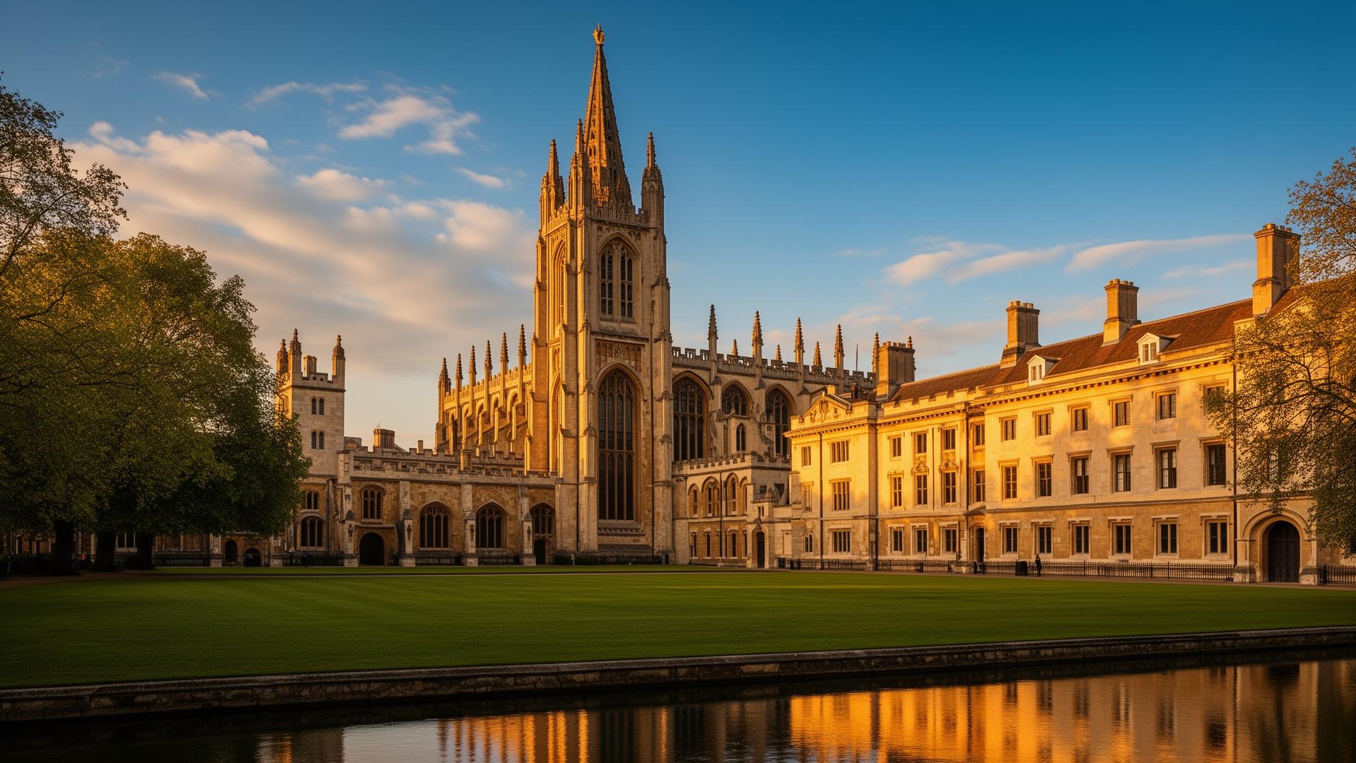 King's College Chapel, University of Cambridge, at golden hour